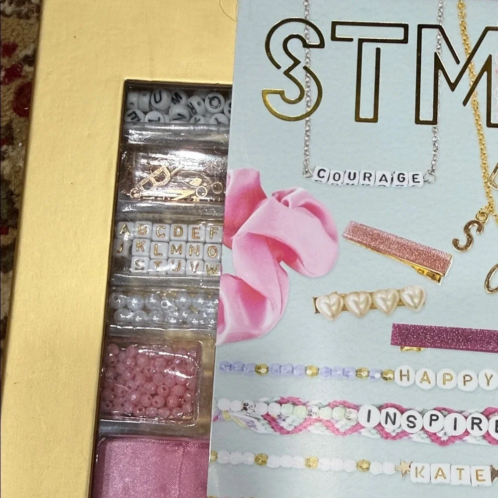 Personalized Kids Jewelry Set - Pink, Gold, Blue